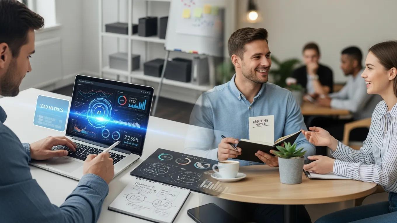 Hybrid lead generation strategies combining AI analytics and traditional marketing techniques